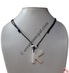 Letter K Bone Pendant