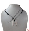 Letter M Bone Pendant