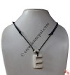 Letter E Bone Pendant