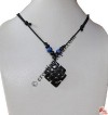 Endless Knot black pendant