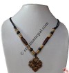 Endless knot brown pendant