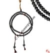 Chakra carved bone beads mala