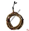 Plain 8 mm beads decorated mala