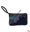 Plant-leaf Design Flip Felt Purse1