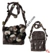 Natural mixed color flap bag