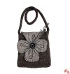 Flower flap natural color Bag