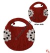 Circular 2 Flower Felt Hand Bag