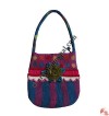 Stripes and Flower Felt Bag
