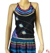4-color stripes rib tank top