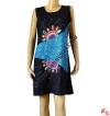 Patch and prints joined sinkar dress