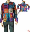 Razor-cut hand emb. patch Jacket
