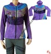 Flower-stems razor-cut rib Jacket