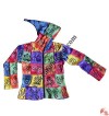 Kids tie-dye patches brush painted Jacket