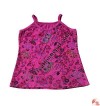 Printed rib Emb. tank top