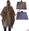 Colorful gheri cotton poncho