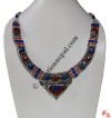 Lapis-coral pote necklage
