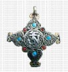 White metal star pendant