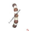 Natural and ring shapes beads wristband