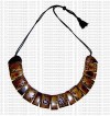 8 auspicious sign bone necklace