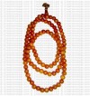 Yellow plasic beads mala