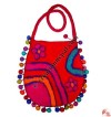 Rainbow and Flowers pompom frills bag 1