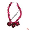 Felt jewel necklace