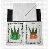 Bamboo leaves design cards