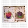 Double flower over Bodhi leaf cards