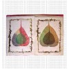 2-size Bodhi leaves design cards