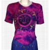 Sun design short sleeves rib cotton t-shirt 2