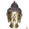 Metal Buddha head 15cm