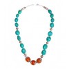 Amber and Turquoise necklace2