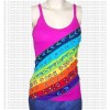 7-stripes rainbow rib t-shirt