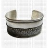 Wide design whitemetal bangle