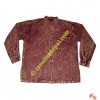 Stone wash shyama round neck shirt-brown