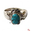 Butterfly silver finger ring
