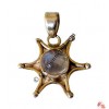 Small star silver-Moonstone pendant