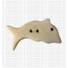 Fish shape bone button (packet of 10)