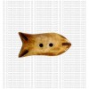Fish shape bone button3 (packet of 10)