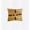 Silple carved 4-corner button (packet of 10)