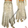 Sari silk triangular frills skirt