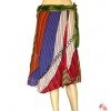 Cotton colorful stripes joined wrapper skirt
