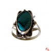 Butterfly design turquoise silver finger ring