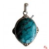Oval shape turquoise silver pendant6