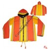 Big stripes shyama cotton hooded jacket