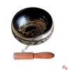 Painted small size singing bowl (Black)