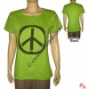 Peace sign rib t-shirt