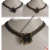 Tank flower pote necklace