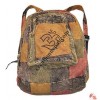 Om print cotton patch-work back-pack