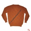 Gents V-neck squares design Pashmina sweater1